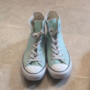 Converse Light Green High-Top Sneakers